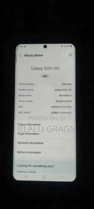 Samsung Galaxy S20+ 128 GB Black