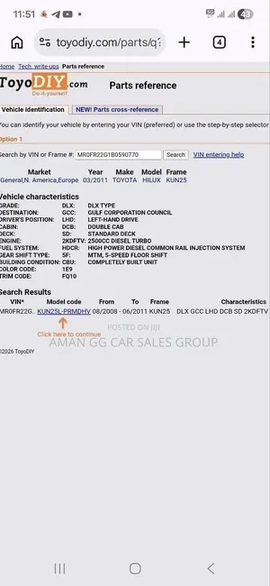 Toyota Hilux 2012 Gray