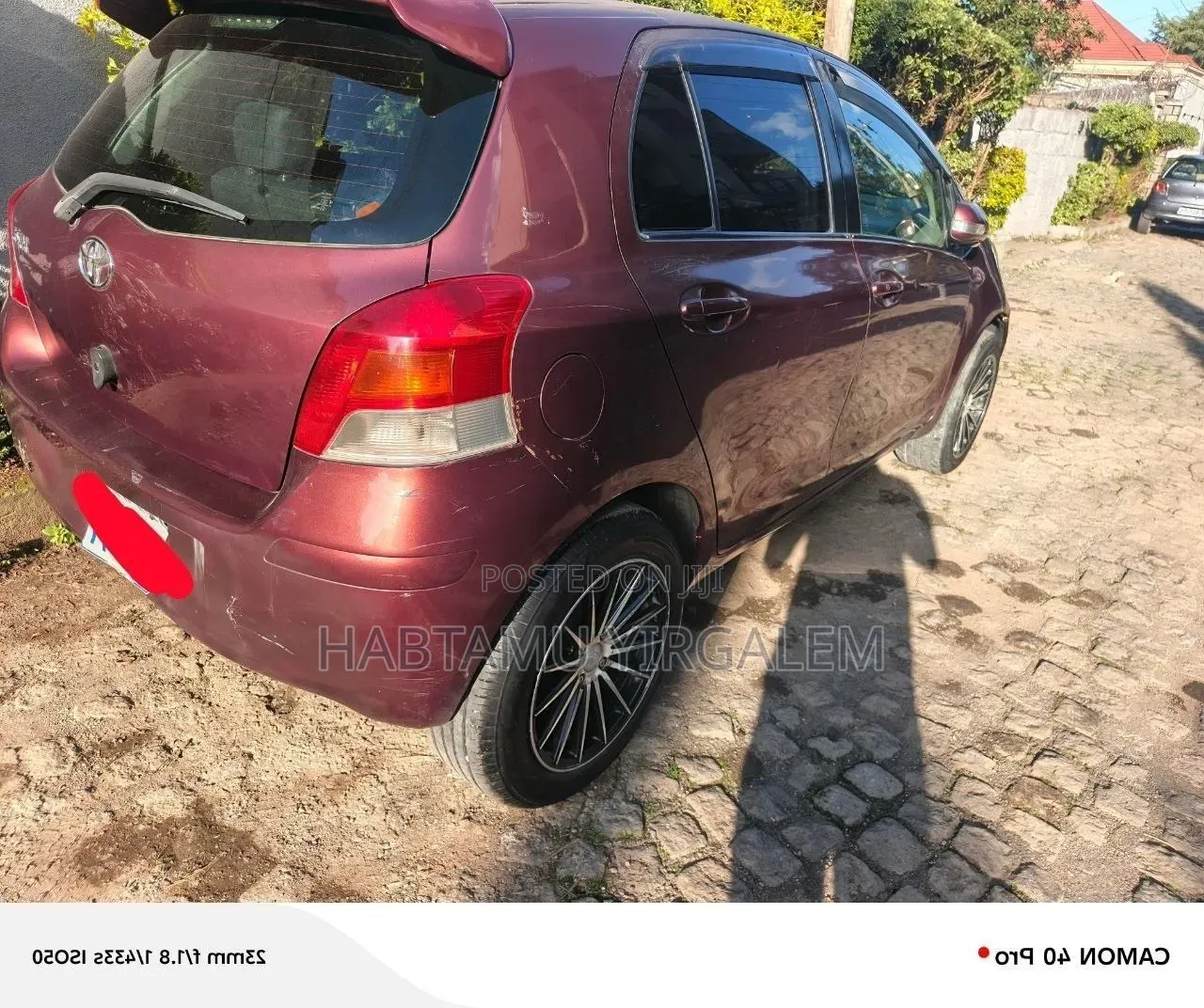Toyota Yaris 2010 Burgundy