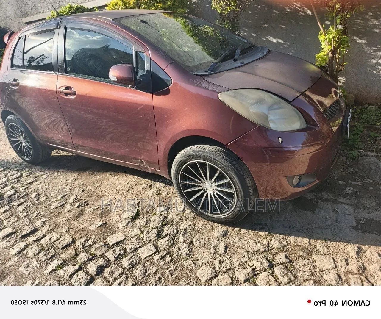 Toyota Yaris 2010 Burgundy