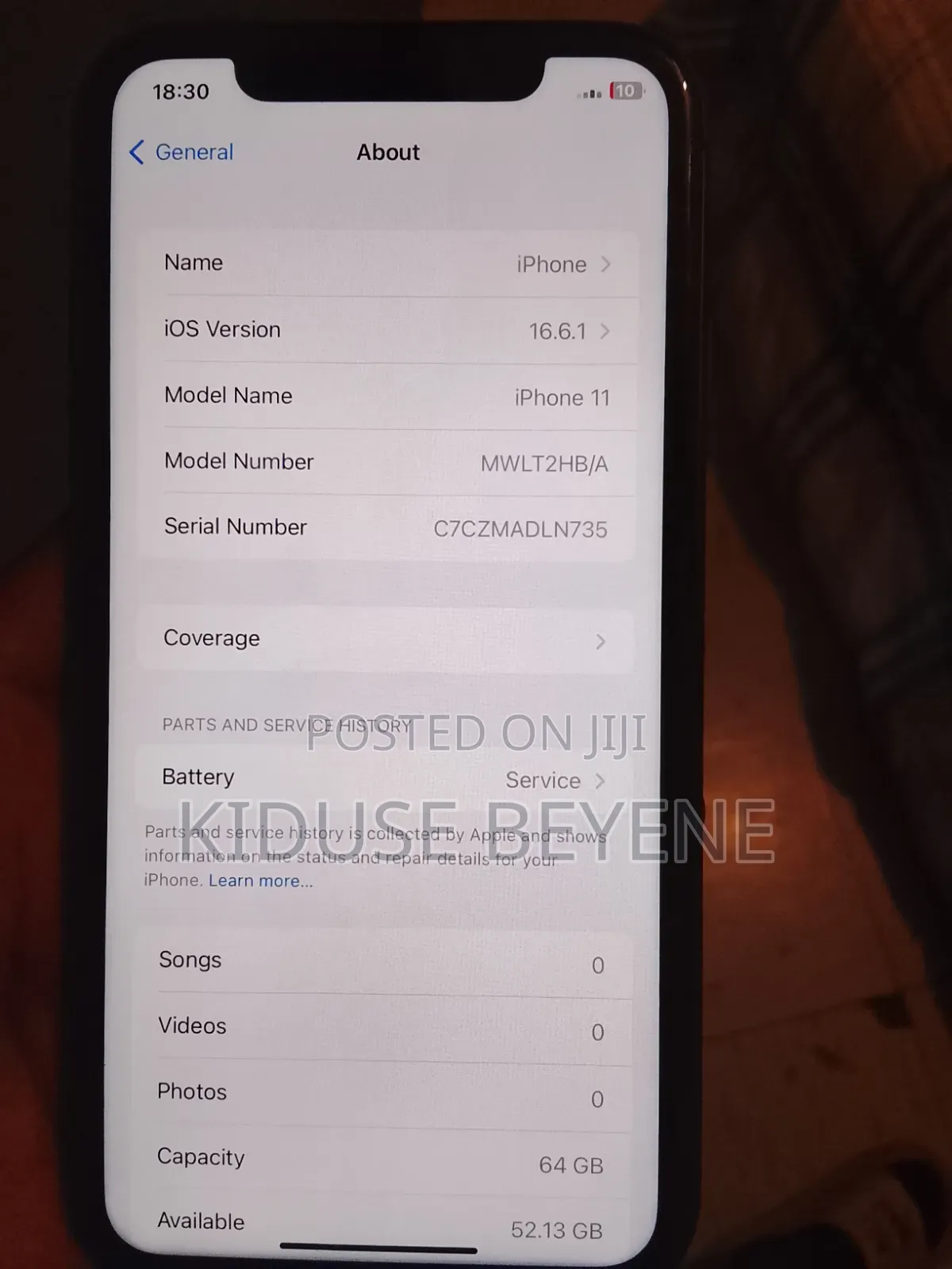 Apple iPhone 11 64 GB Black