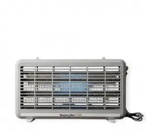 Electric Insect Killer Featuring Blue UV-A Lamps Attracting Pests