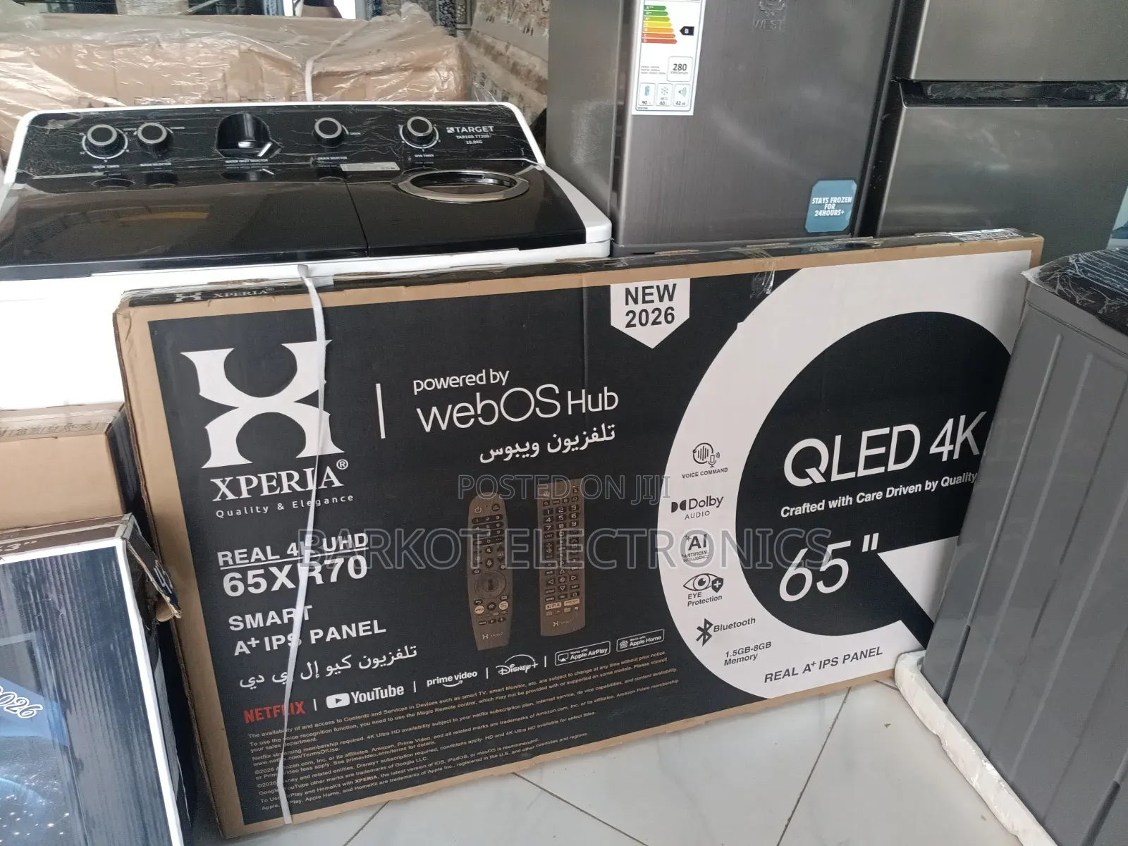 Xperia Smart Qled TV 65 Inch Andraid Framless 2026 Hifi Speaker