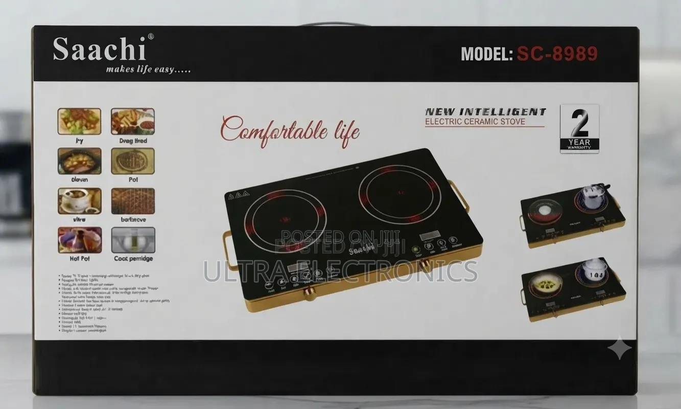 Saachi Ceramic Electric Stove ለቤትዎ የሚመች ዘመናዊና ምቹ የማብሰያ ምርጫ!