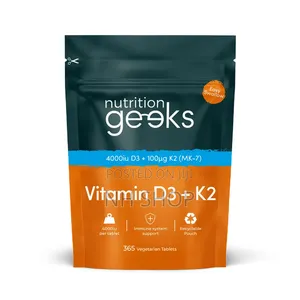 Vitamin D3 + Made in UK for 1 Year Supply 365 Tablets