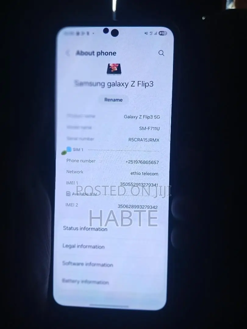 Samsung Galaxy Z Flip 3 128 GB Gray