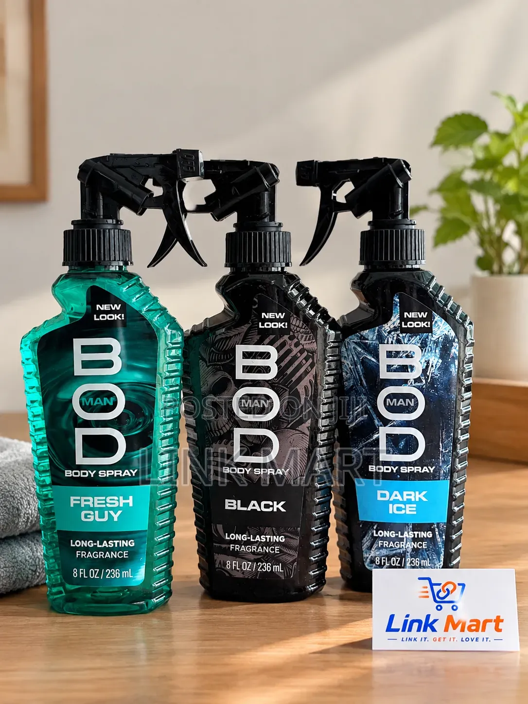 BOD Man Body Spray Fresh Guy, Black Dark Ice