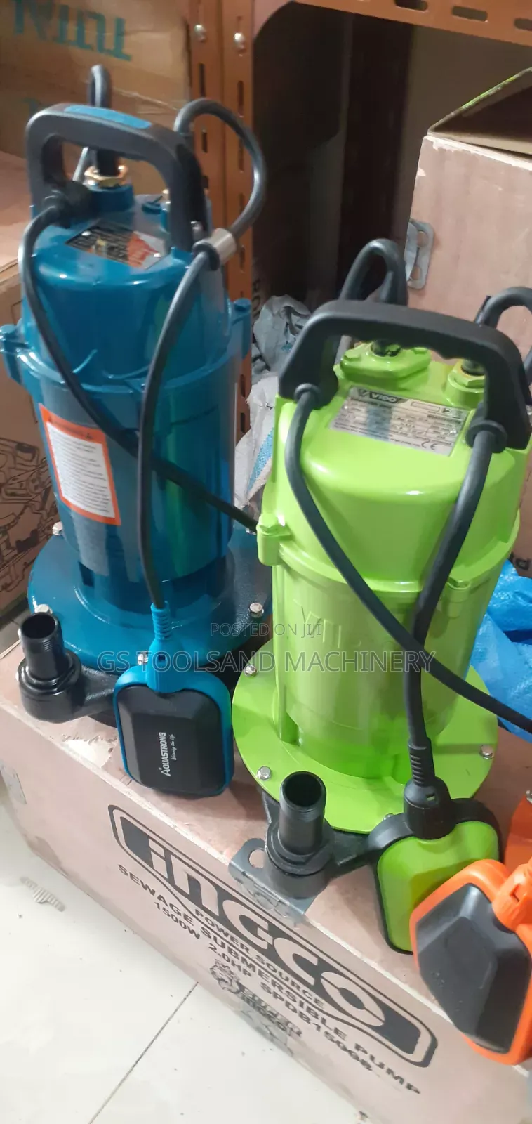 VIDO 1hp Submerseble Weter Pamp