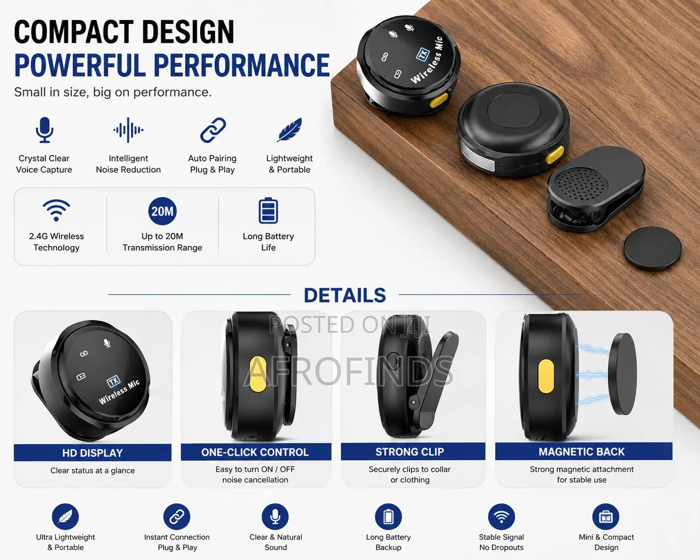 Q8 2.4GHz Wireless Mic: Noise-Canceling Plug-and-Play!