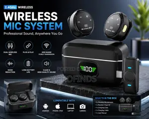 Q8 2.4GHz Wireless Mic: Noise-Canceling Plug-and-Play!