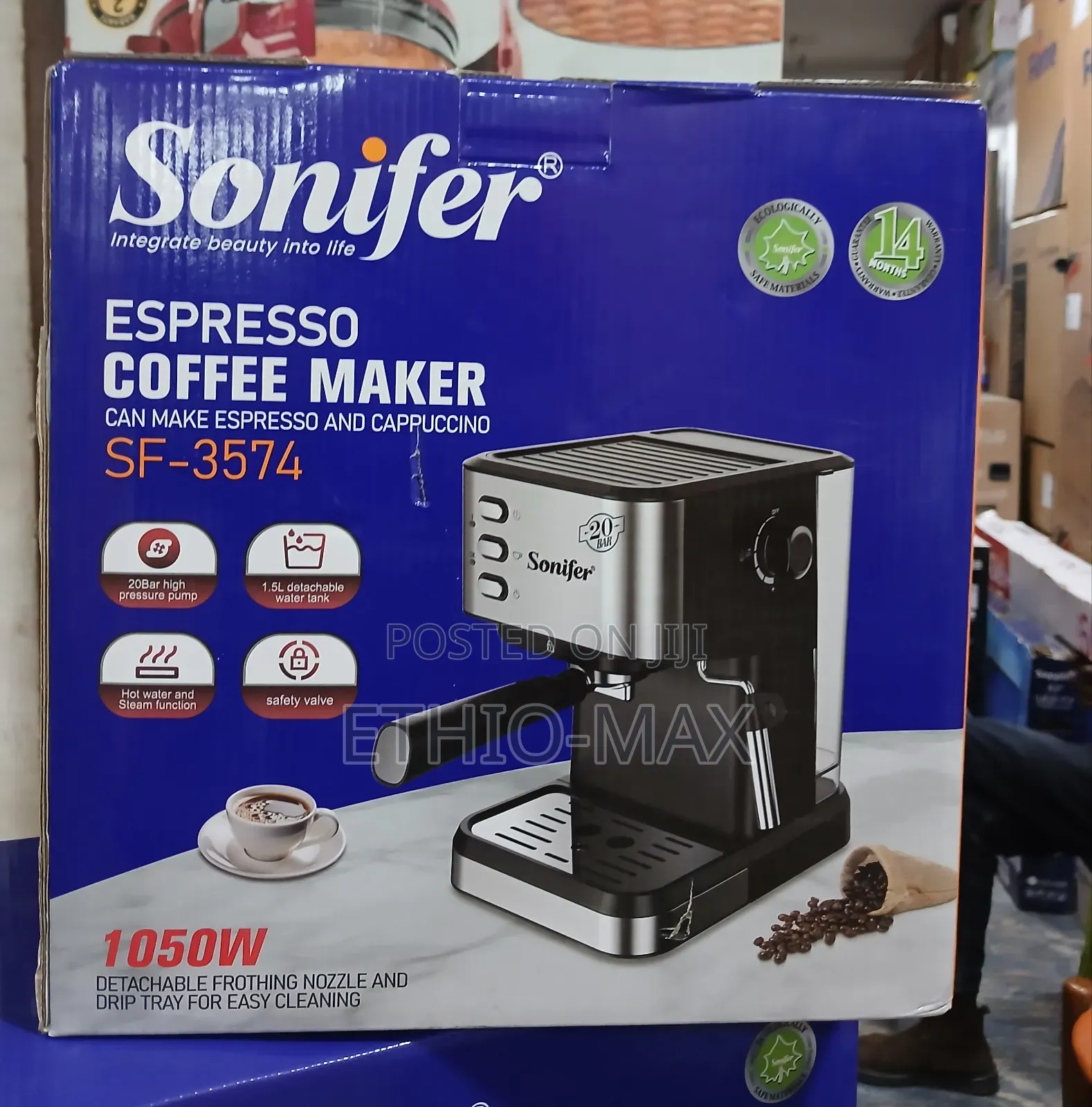 Sonifer Espresso Coffee Maker 20bar