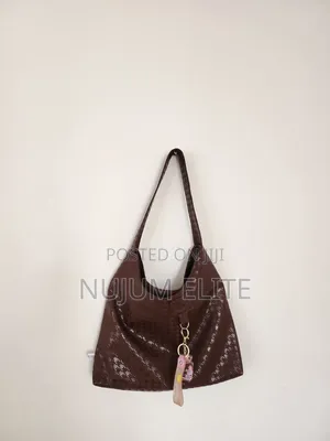 Coffee Color Hobo Shoulder Bag