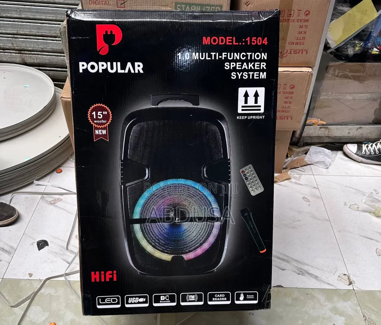 Popular Multimedia Speaker MODEL 1504 - 15” Inch Subwoofer ያለው Model