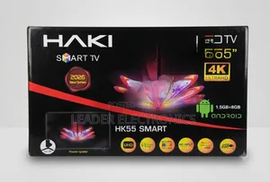 Haki TV 55" Smart Android TV Double Glass 4 K UHD New 2026