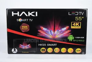 Haki TV 55" Smart Android TV Double Glass 4 K UHD New 2026