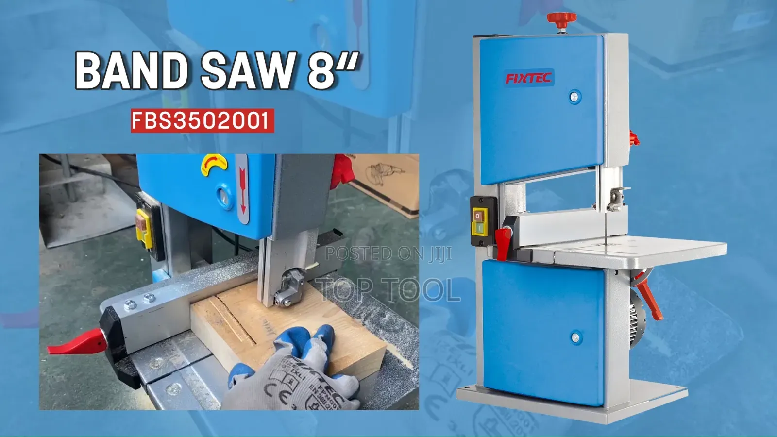 Fixtec 8-ኢንች የጠረጴዛ ባንድ ሳውFIXTEC Benchtop Band Saw