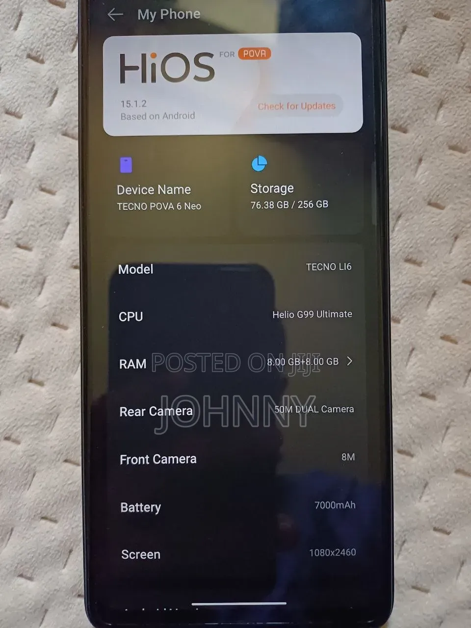 New Tecno Pova 6 Neo 256 GB Black