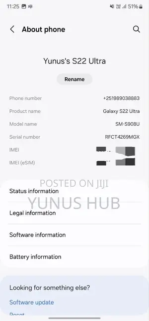 Samsung Galaxy S22 Ultra 256 GB Black