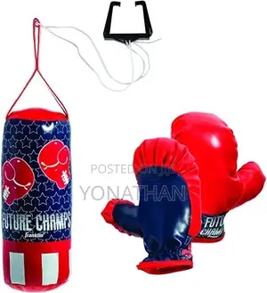 Kids Boxing Bag Gloves Set