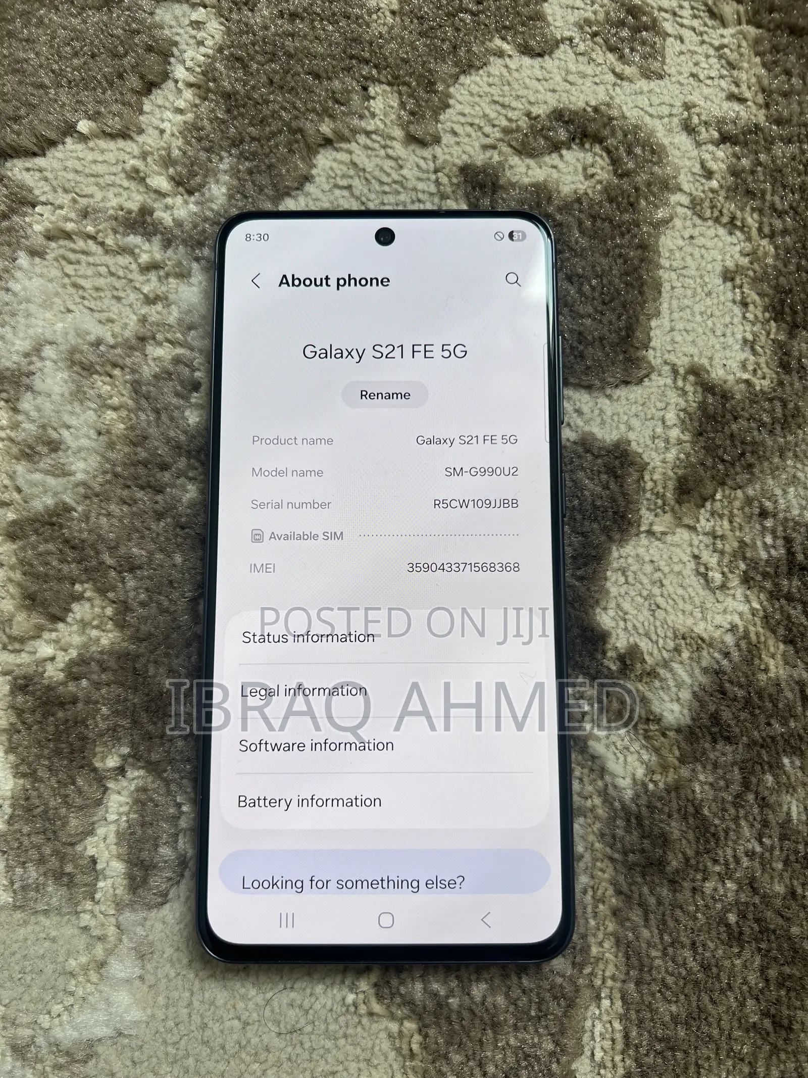 Samsung Galaxy S21 FE 5G 128 GB Black