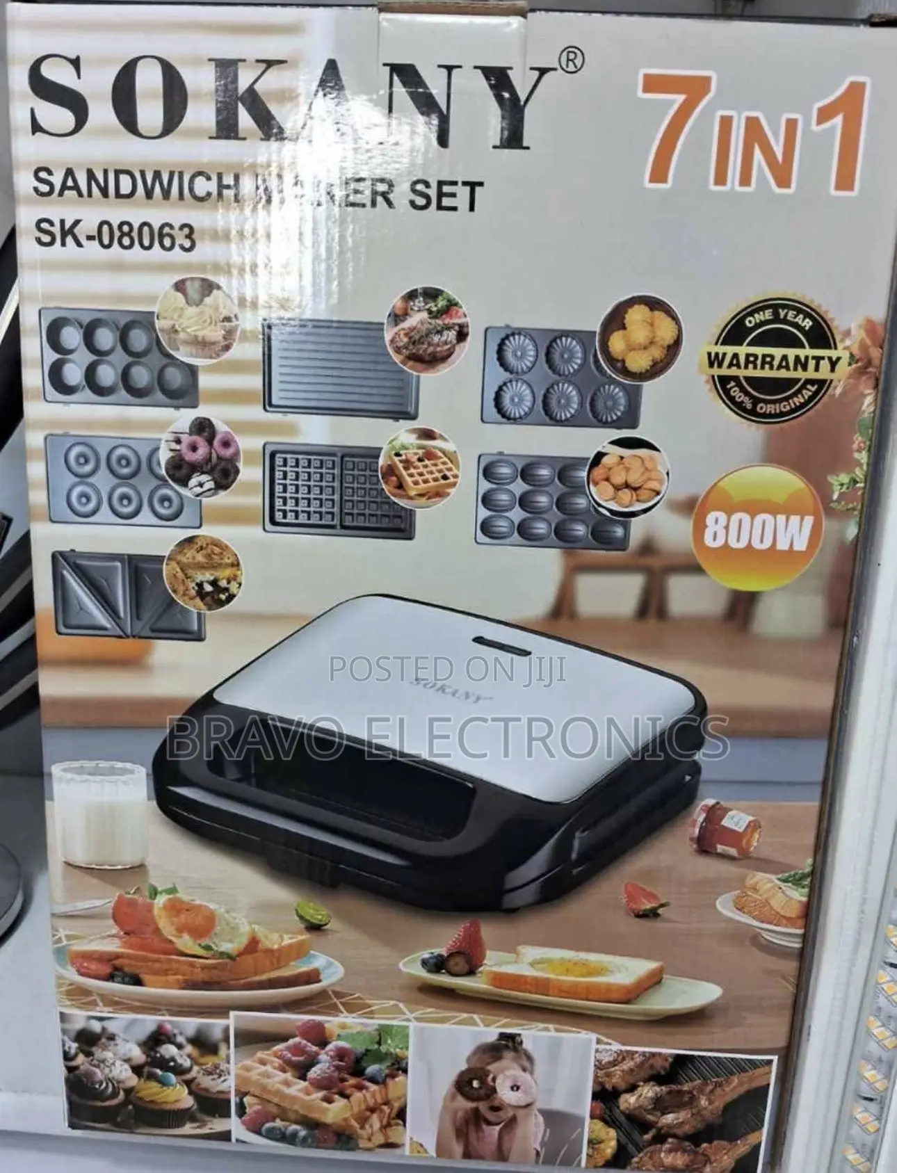Sokany Waffle Maker 7 in 1 Multi Function