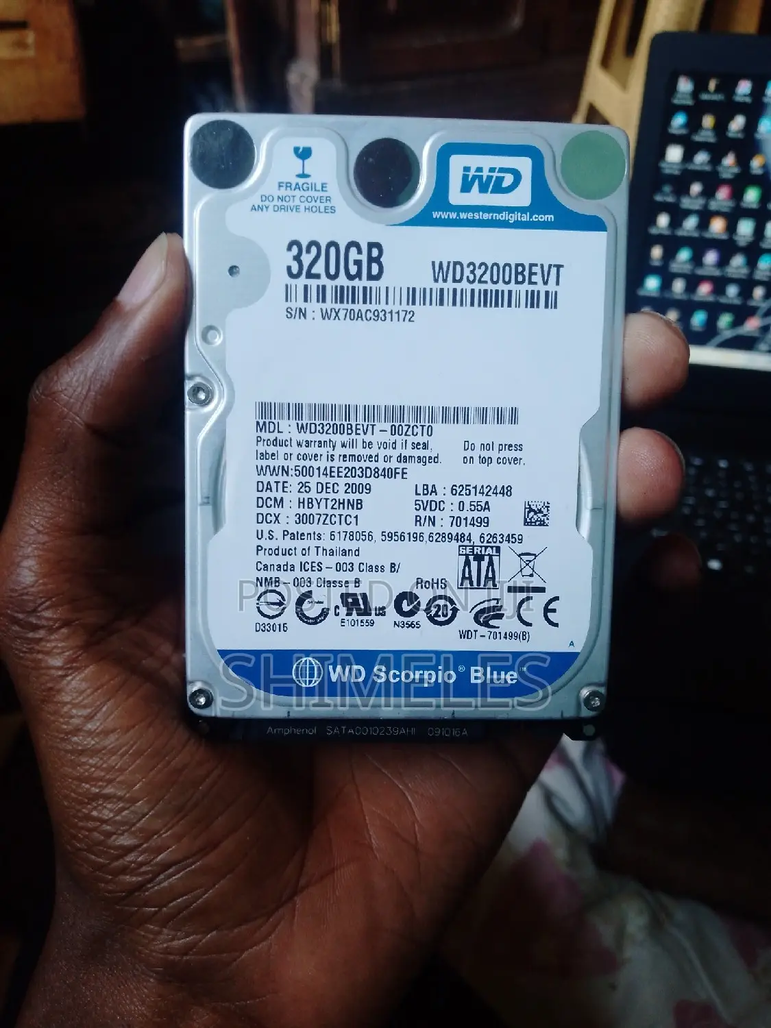 Western Digital 320GB Laptop HDD for Sale