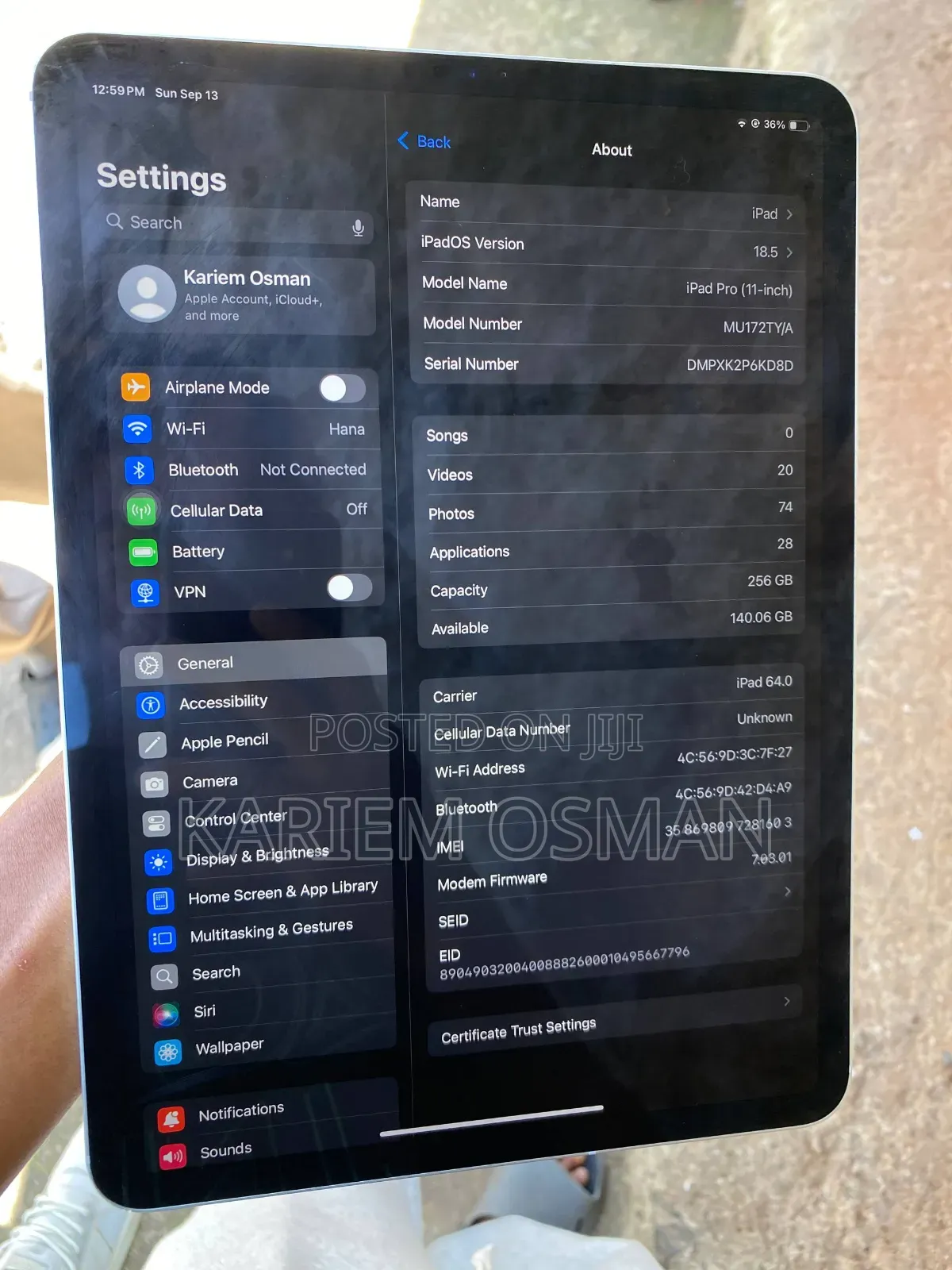 Apple iPad Pro 11 (2018) 256 GB Silver