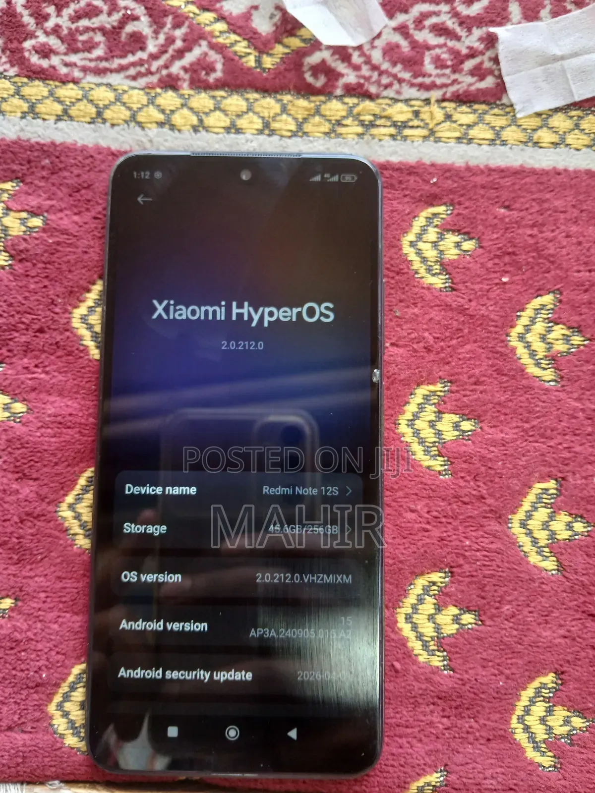 Xiaomi Redmi Note 12S 256 GB Black