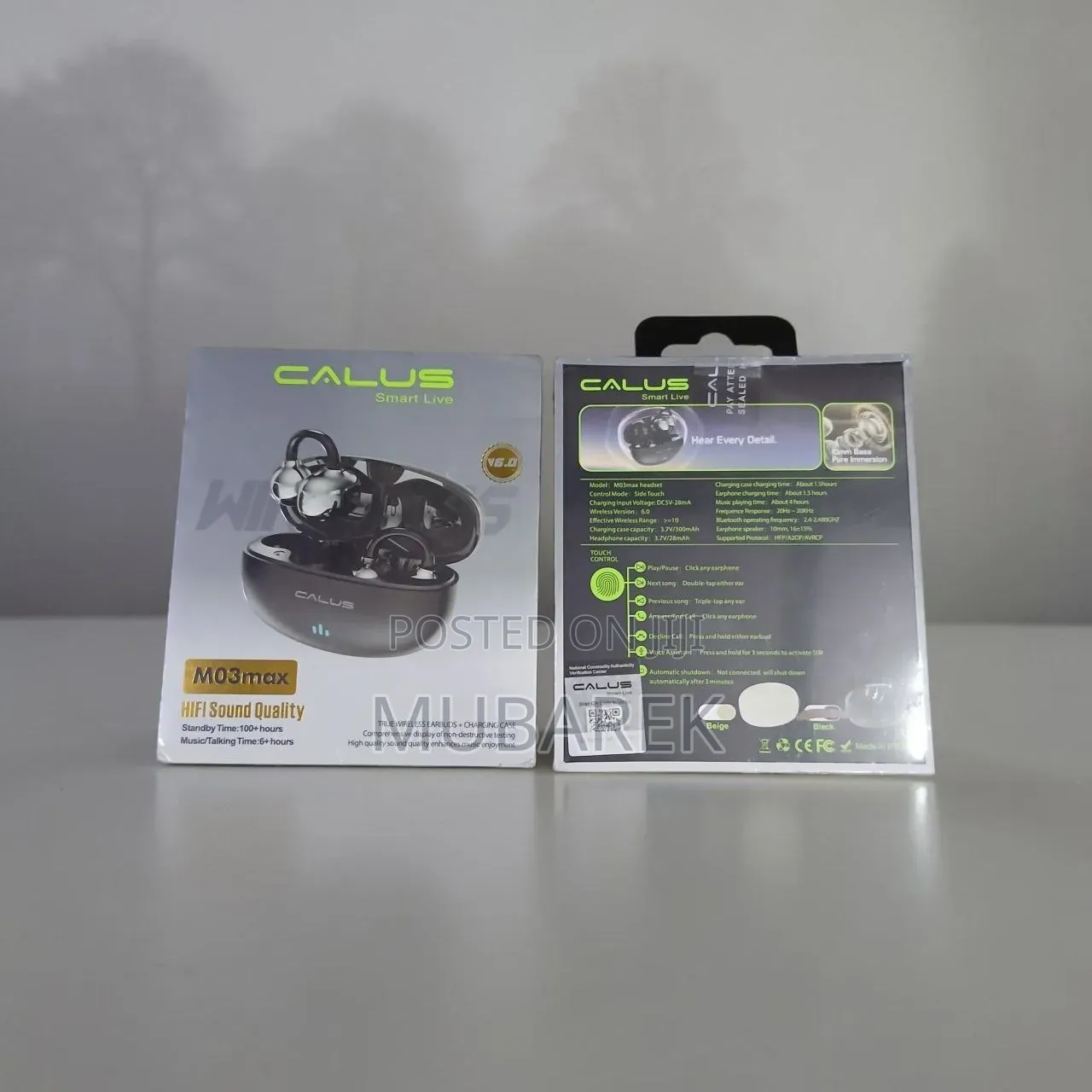 Calus M03max Wireless Earbuds - ለሙዚቃ እና ለስልክ ጥሪ