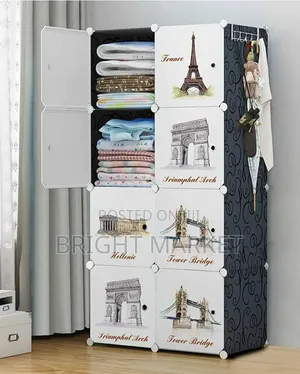 የልጆች የፕላስቲክ ቁም ሳጥን Baby Plastic Clothe Wardrobe