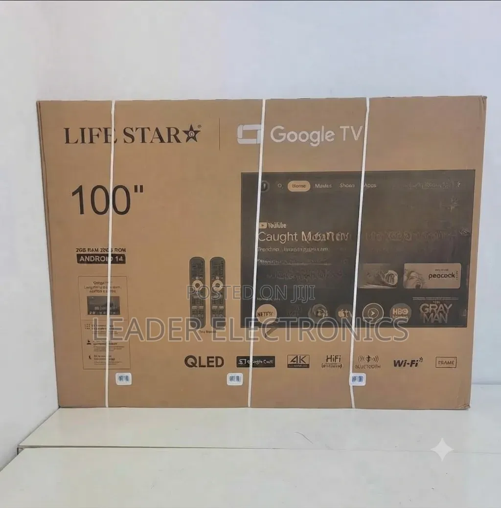 Lifestar TV 100" Smart Google TV – UHD QLED | Ultra-Large Screen
