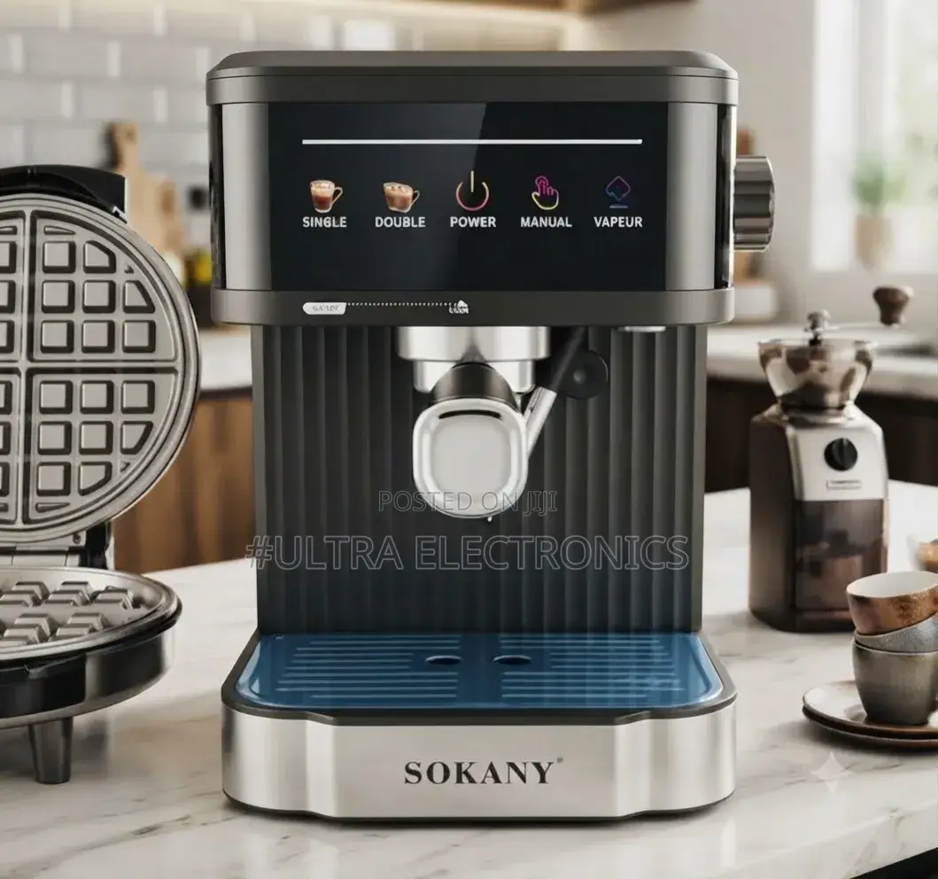 SOKANY 850W Touch Espresso Machine – 20 Bar Enjoy Rich, Café-Style