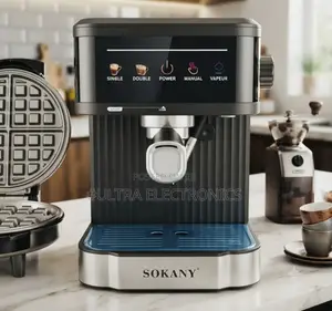 SOKANY 850W Touch Espresso Machine – 20 Bar Enjoy Rich, Café-Style
