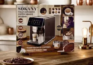 SOKANY SK-04049 Fully Automatic Coffee Maker – 1350W | 1.5L | 20 Bar