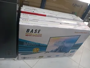 Base Doubel Gelass Hifi Speaker Base 43 FHD Smart TV Andraid 2026 Mode