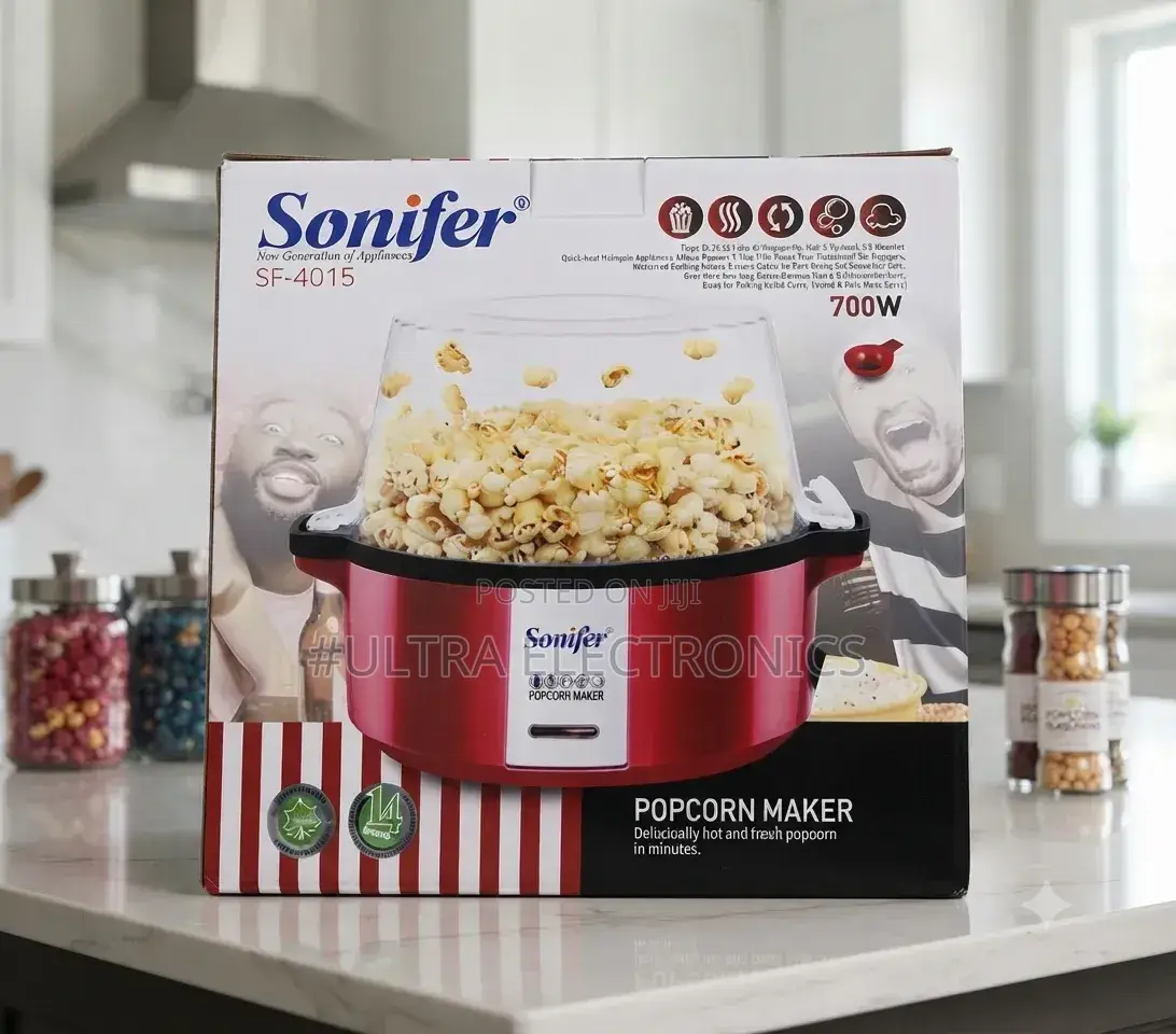 SONIFER SF-4015 Popcorn Maker – 700W ትኩስና ጣፋጭ Popcorn በደቂቃዎች!