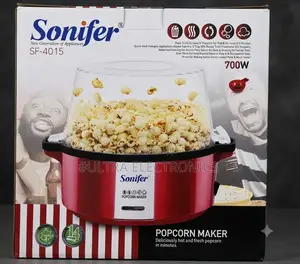 SONIFER SF-4015 Popcorn Maker – 700W ትኩስና ጣፋጭ Popcorn በደቂቃዎች!