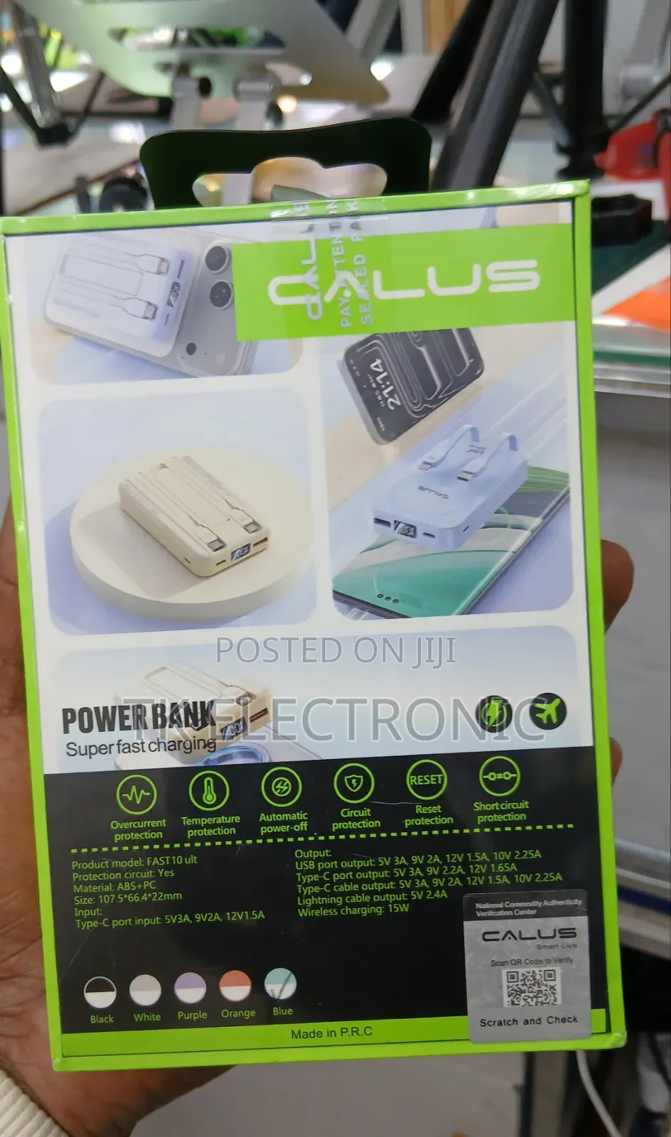 Calus Wireless Fast Power Bank