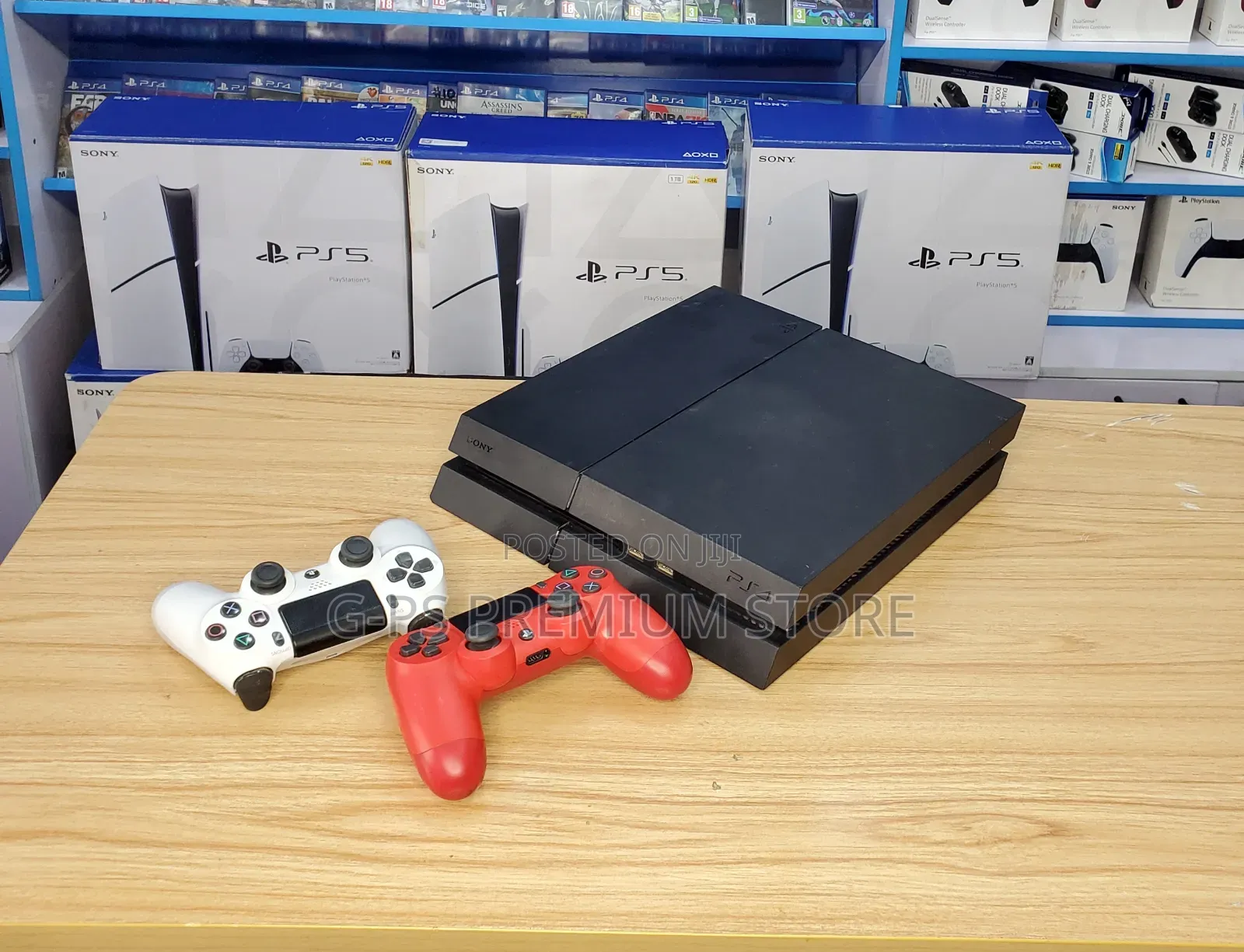 PS4 Fat (ከዱባይ የመጣ) ከ 6 ጌሞች ጋር - G-Ps STORE