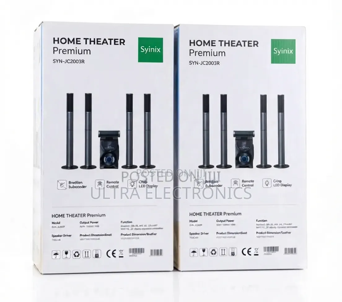Syinix Home Theater Premium – Syn-Jc2003r Powerful Sound • Modern