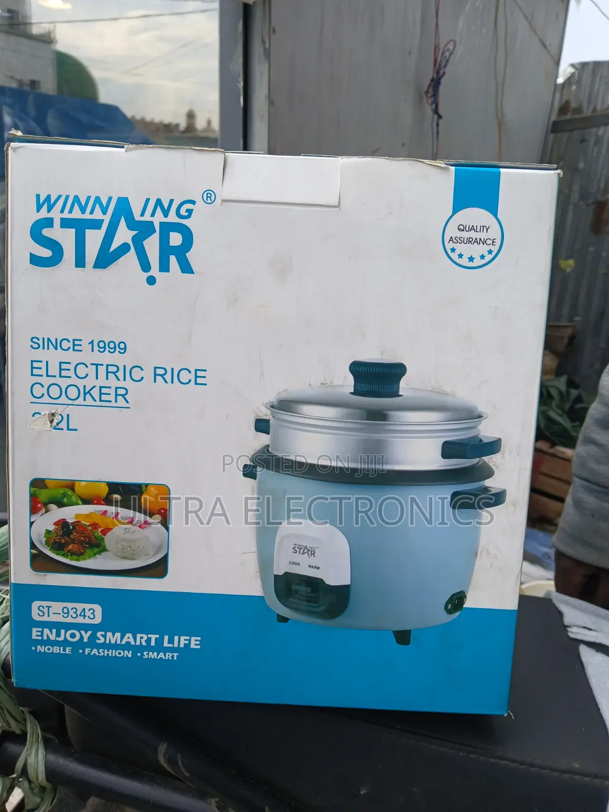 Winning Star St-9343 Electric Rice Cooker – 2.2l Easy Cooking •