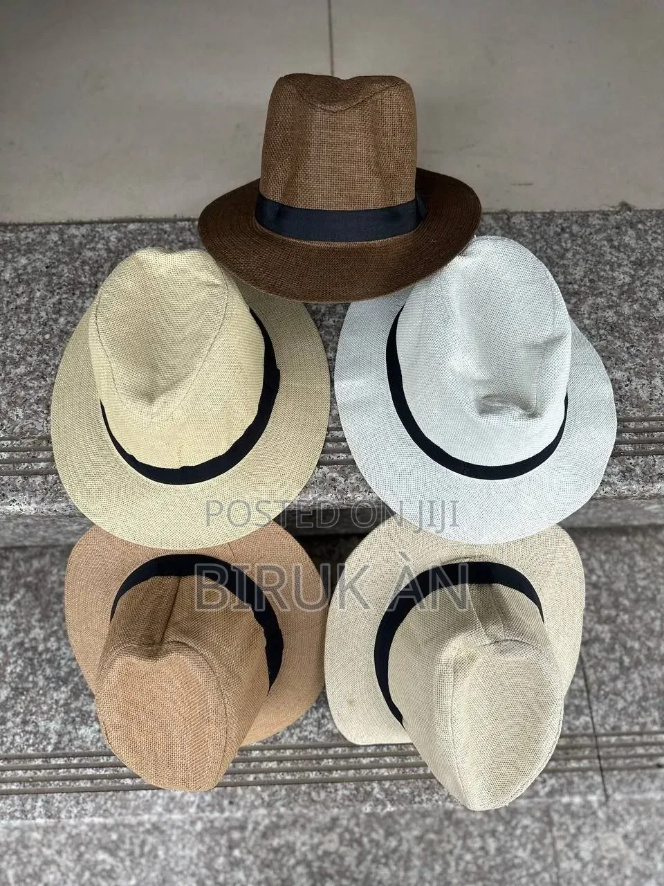 Short Brim Straw Fedoras