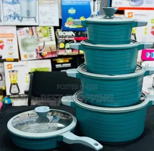 BMN Original Ceramic Cookware 5 in 1 ቢኤምን ኦርጅናል ሴራሚክ ድስት