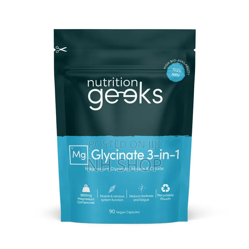 Magnesium Glycinate 1800mg Made in UK