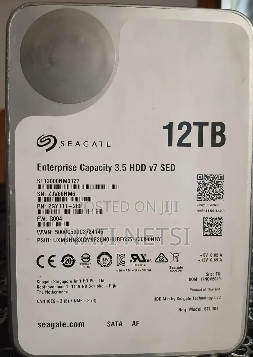 Internal Hard Disk 12 TB