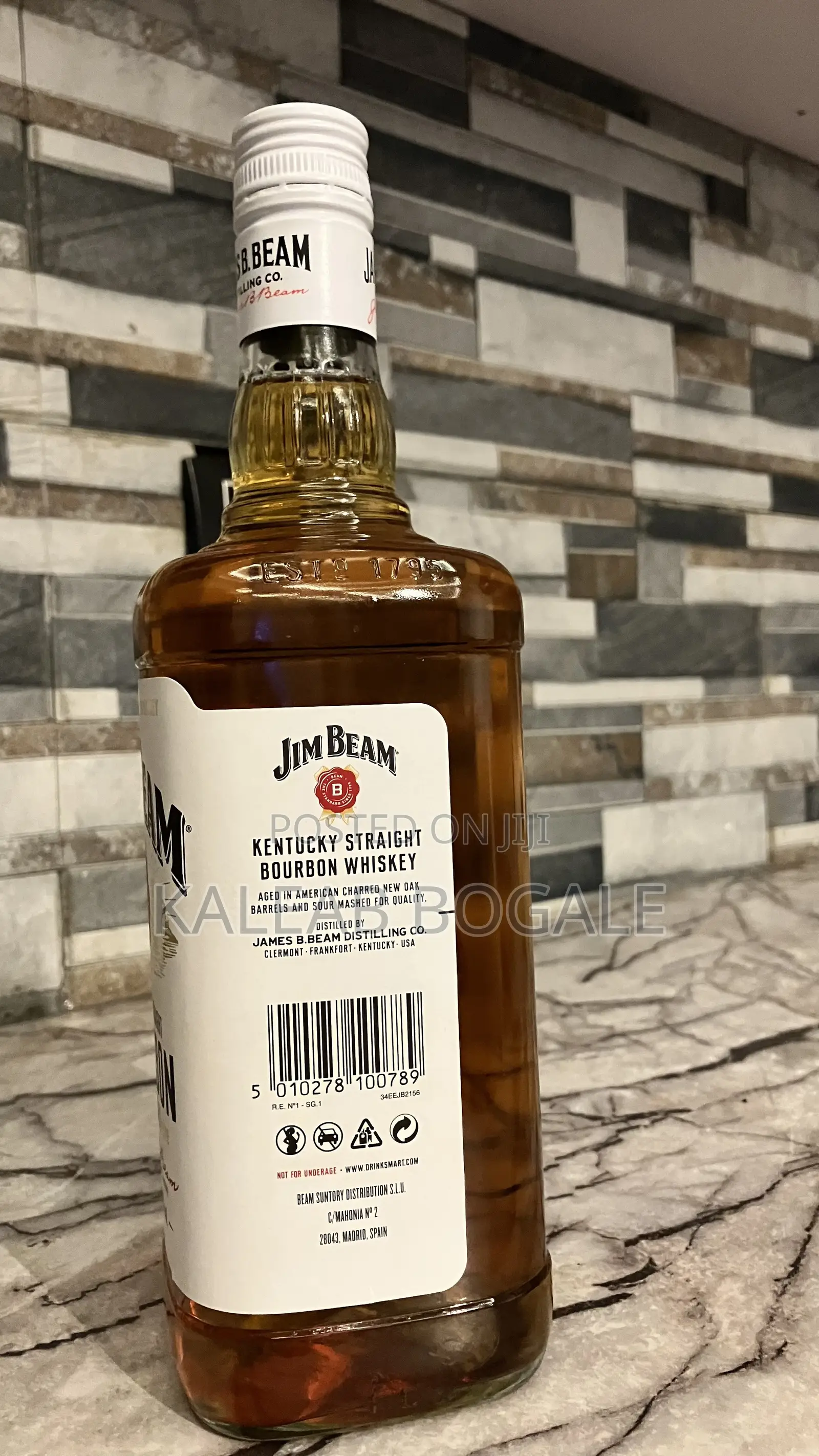 Jim Beam White Label Kentucky Straight Bourbon Whiskey