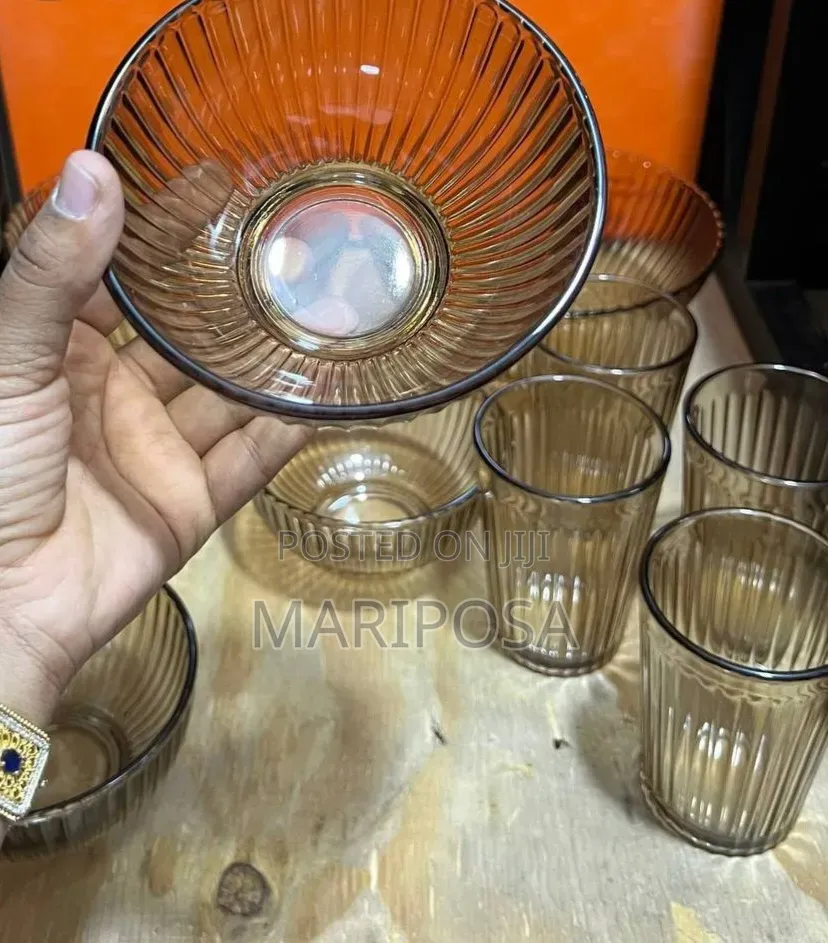 10 ፒስ ጎድጓዳ ሳህኖች እና ብርጭቆዎች