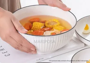 Japanese Style Ceramic Soup Bowls