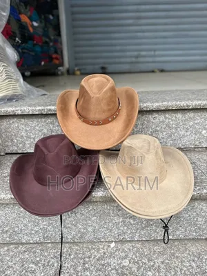 Men's Premium Faux Suede Cowboy Hats