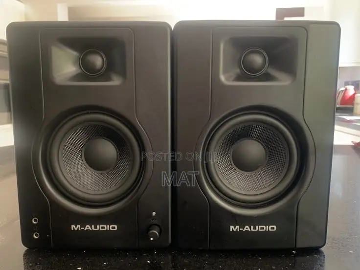 Studio Monitor Speakers and At2020 Mic